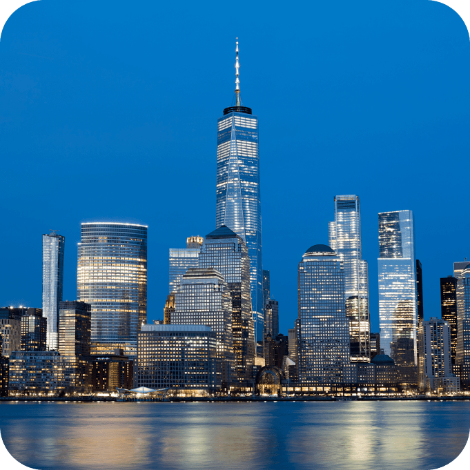 Manhattan, New York at Twilight