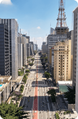 Avenida Paulista (Paulista avenue), Sao Paulo city, Brazil